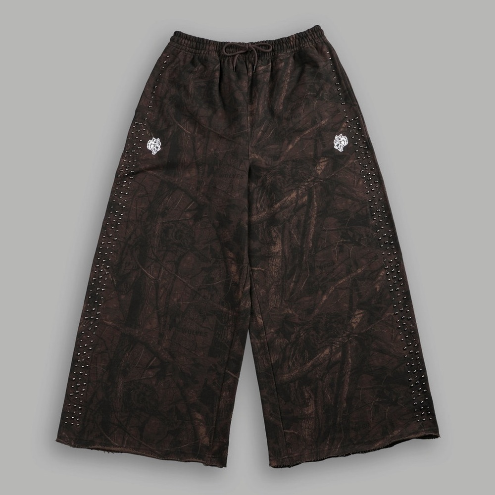 DARC SPORT STUD OMEN SWEAT PANTS IN BROWN DRIFTWOOD FOREST CAMO (L)